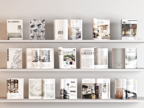  现代饰品摆件组合3d模型 