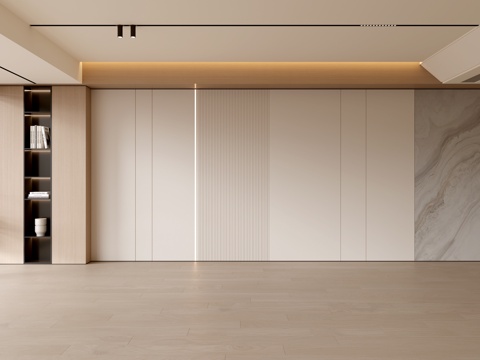  现代客厅 奶油客厅 沙发背景墙 客厅背景 奶油风背景墙3d模型 