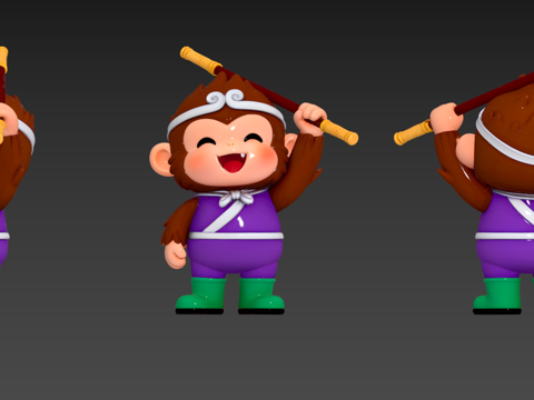  潮玩手办3d模型 