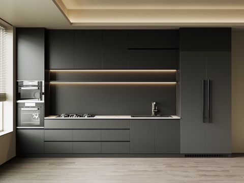  现代意式酒柜 餐边柜3d模型 