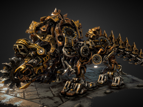 科技感机甲 钢铁巨兽 装甲巨兽 智能机器 末日机甲su模型