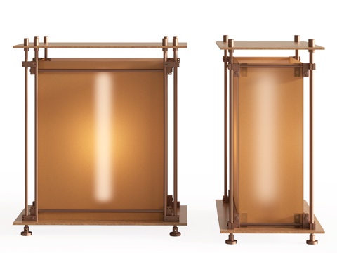 现代台灯 地灯 景观灯su模型