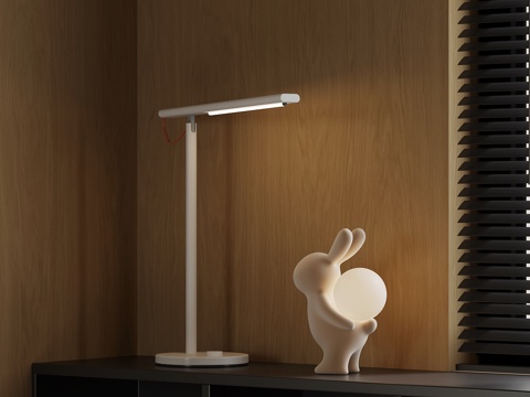  现代极简台灯 条形台灯3d模型 