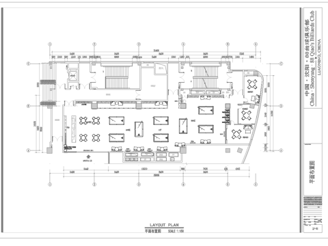台球室 最新全套施工图合集cad施工图