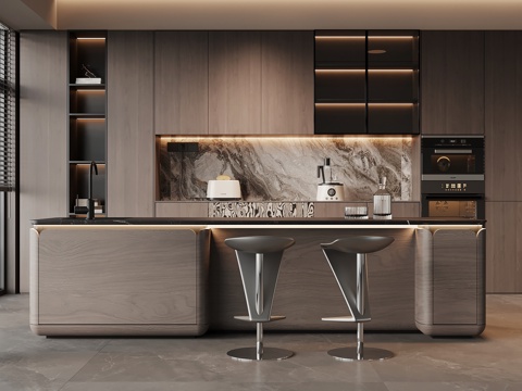 意式餐厅su模型