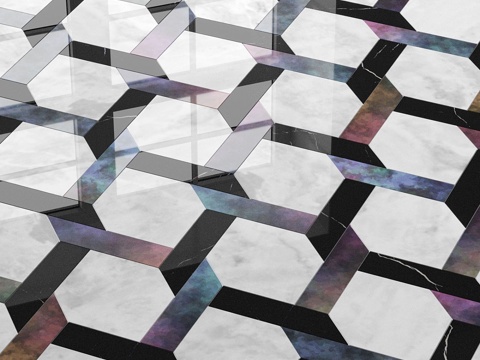  西西斯马赛克SiciStone Inxert白色3d模型 