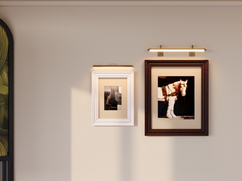 现代法式复古装饰画su模型