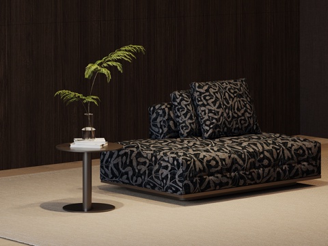 现代贵妃椅 沙发椅su模型