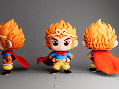 原创潮玩手办3d模型