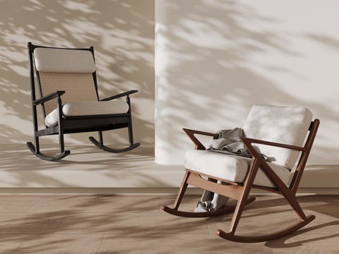 中古风休闲椅su模型