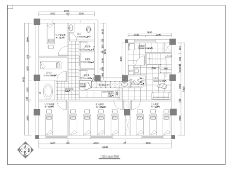 美容院 最新完整版施工图合集cad施工图