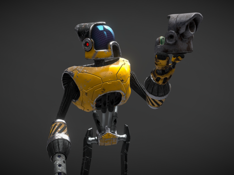  科技感机器人 工业机器人 机器人 智能机器 具身智能3d模型 