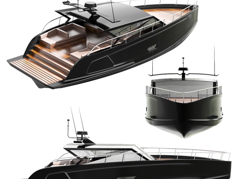  游艇3d模型 