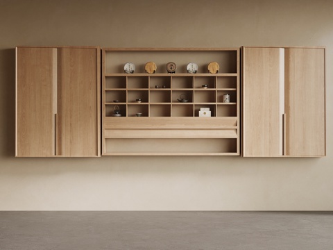 新中式茶叶柜su模型