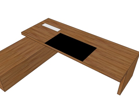 老板办公桌 班台桌 办公桌 办公家具免费su模型