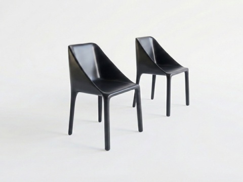 现代餐椅 椅子 意式家具su模型