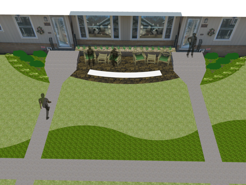 居住区 户外景观 公园 示范区 美丽乡村 景观 景观小品 地su模型