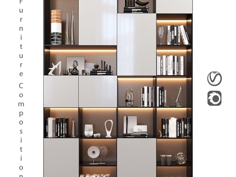  家具组合363d模型 