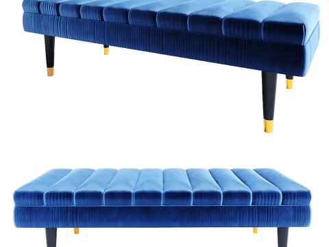  长凳 Eichholtz 112783 玛戈特新古典凳子3d模型 