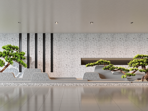 室内园林景观su模型