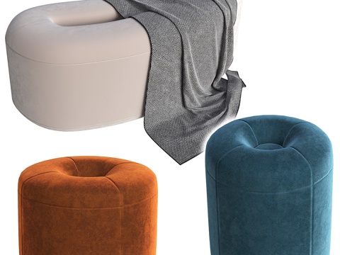  小号脚凳3d模型 