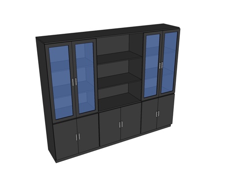 文件柜 办公家具免费su模型