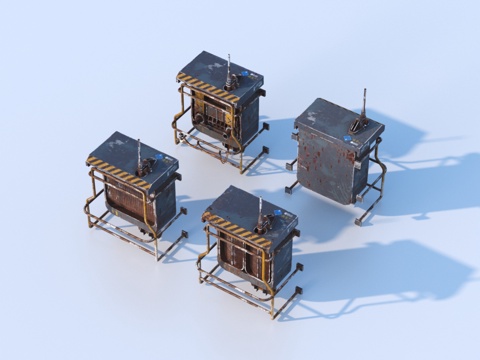  工业设备3d模型 