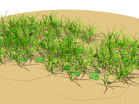 居住区 户外景观 公园 示范区 美丽乡村 景观 景观小品 地su模型