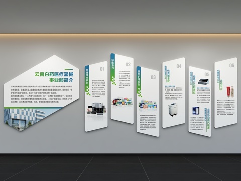  现代医疗文化墙 医疗背景墙 医疗展板 标语 口号 专家医生3d模型 