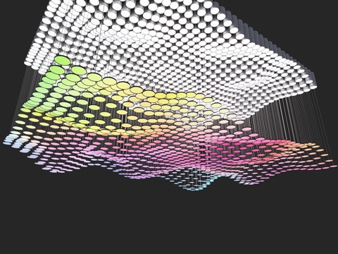  现代吊顶 圆筒吊顶 起伏吊顶 工装吊顶 商业吊顶 艺术吊顶3d模型 