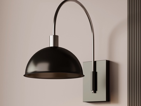 现代壁灯 金属壁灯su模型