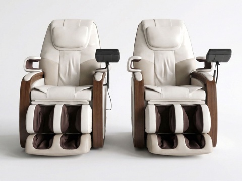 现代按摩椅 电动按摩椅 按摩椅su模型