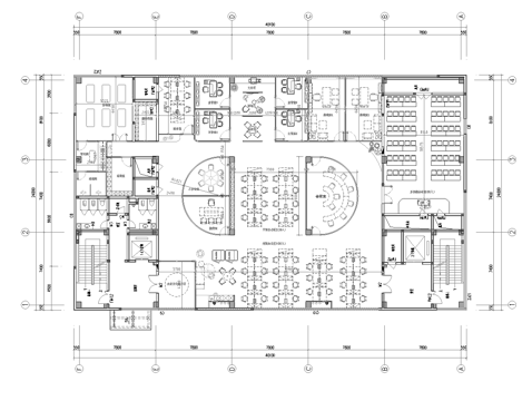 900平办公室 最新平面施工图合集cad施工图