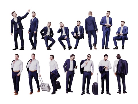 现代人物 男人 女人 商务人物 休闲人物 人物组合su模型