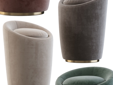  Smania品牌Loren凳3d模型 