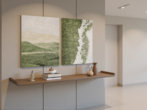 现代挂画端景集合su模型