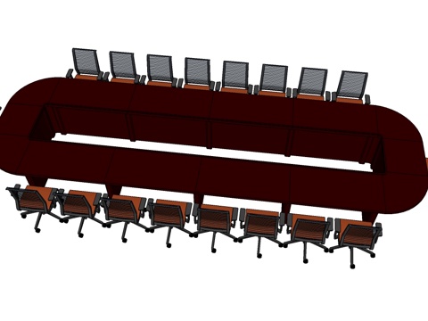 会议桌 会议椅免费su模型