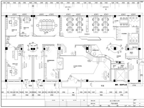 900平办公室 最新全套施工图合集cad施工图
