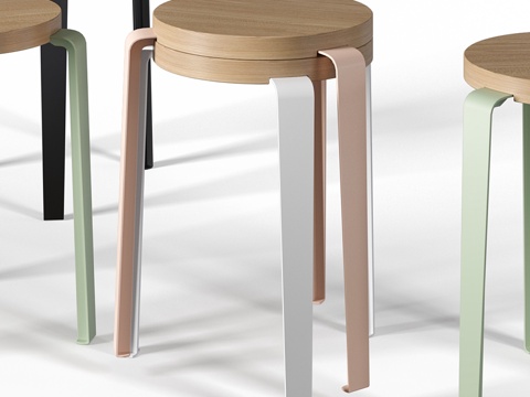 踮脚凳 LOU 凳子3d模型