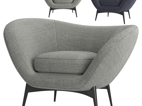  萨巴意大利奥尔特雷马雷扶手椅3d模型 