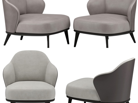  Leslie扶手椅 Minotti3d模型 