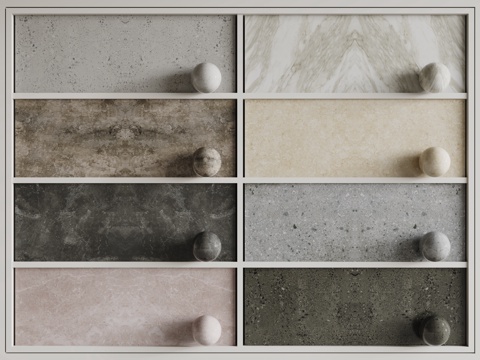 现代对称石材 对称大理石 岩石 奢石 纹路大理石su模型