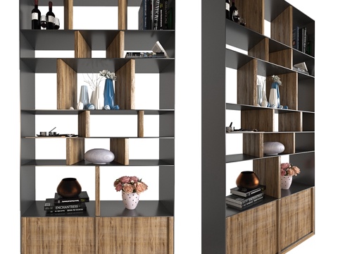  风暴书柜（Brend KARE DESIGN）3d模型3d模型 