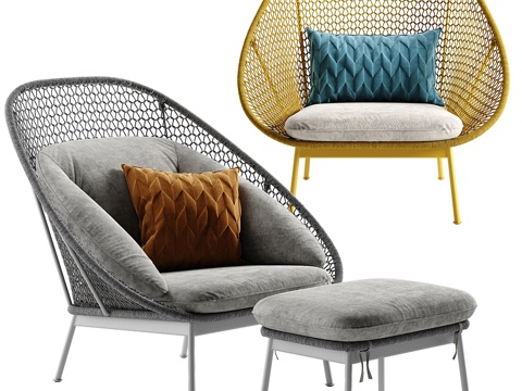  West Elm天堂扶手椅3d模型 