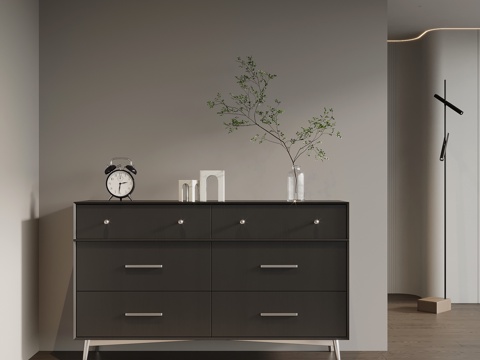 现代意式玄关柜 边柜su模型