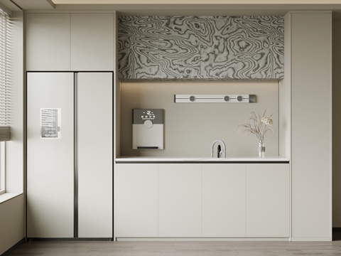  现代酒柜3d模型 