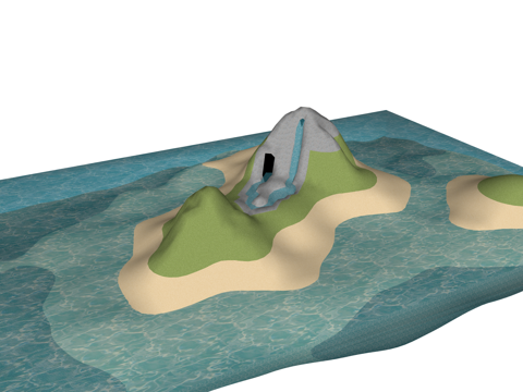 户外景观 公园 示范区 景观 地产 居住区 景观小品 美丽乡su模型