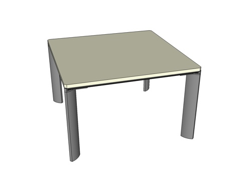  洽谈桌 办公家具su模型 