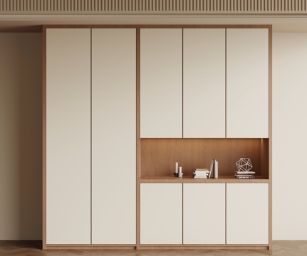 中古风玄关柜 鞋柜su模型