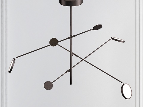 雷达75瓦等效集成LED黑色笔3d模型